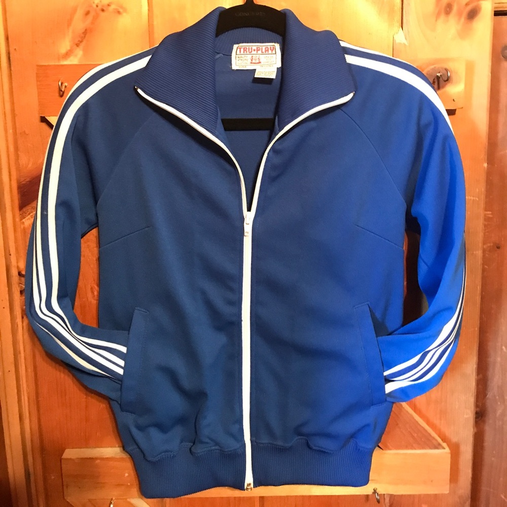 Royal blue athletic jacket
