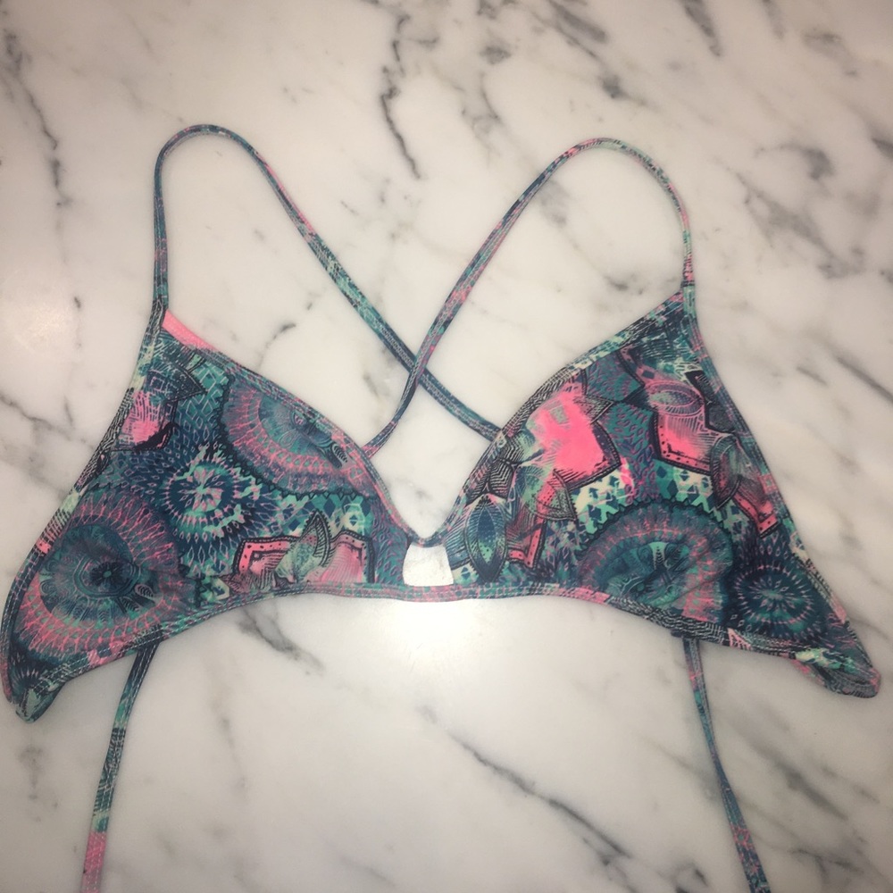 Colorful bikini top