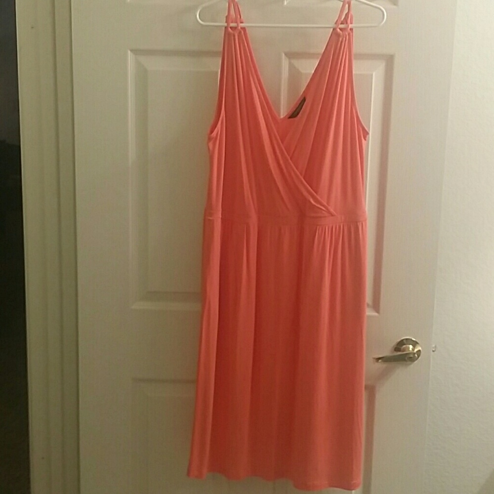 Banana Republic Peach Dress w/ pockets Sz XL NWT
