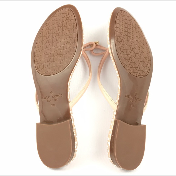 Kate Spade Sandals 8.5 Thong Slip On Rubber Sole - Picture 4 of 4