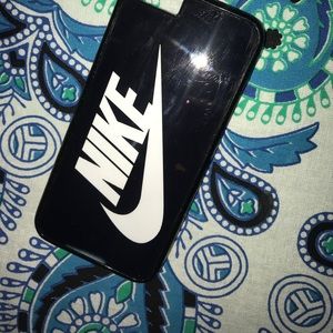 Black Nike phone case