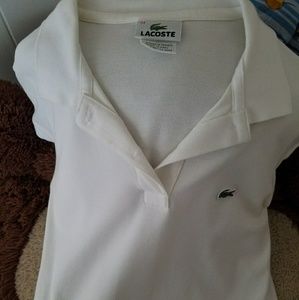 LACOSTE white polo
