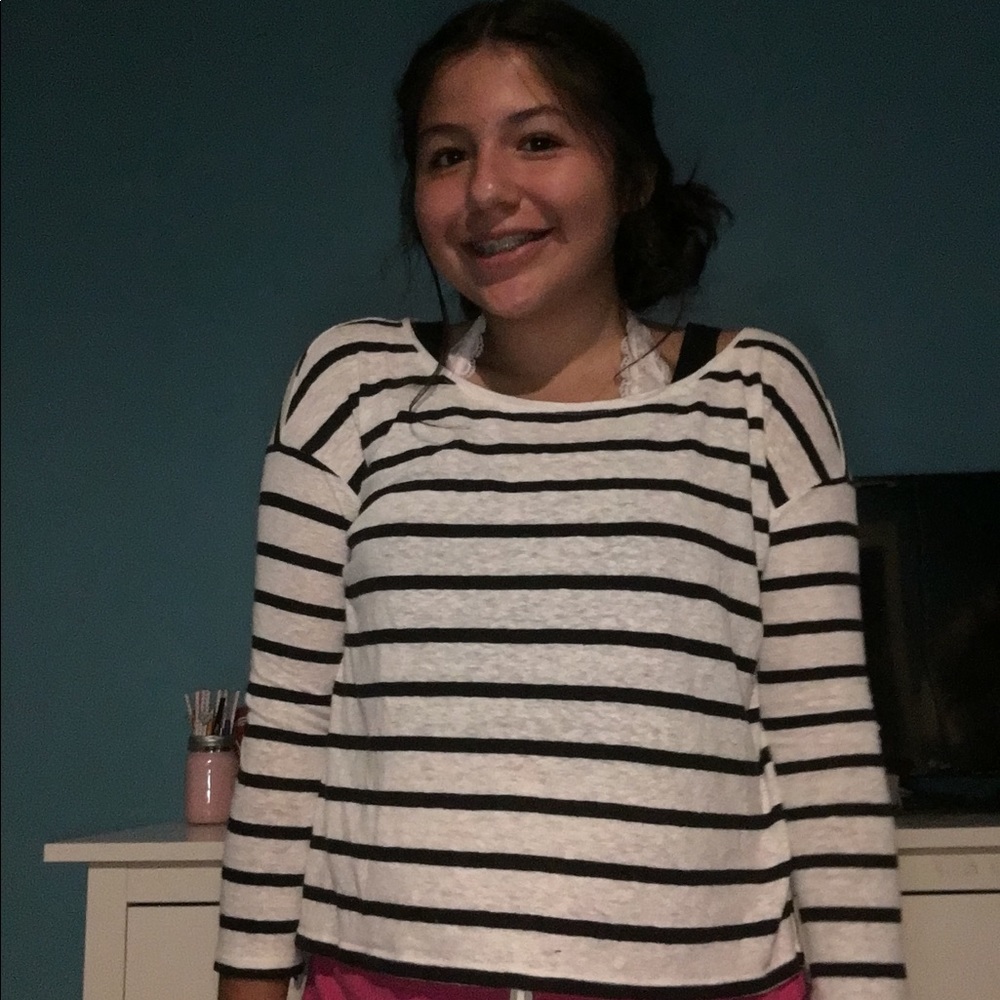 Black and White striped shirt