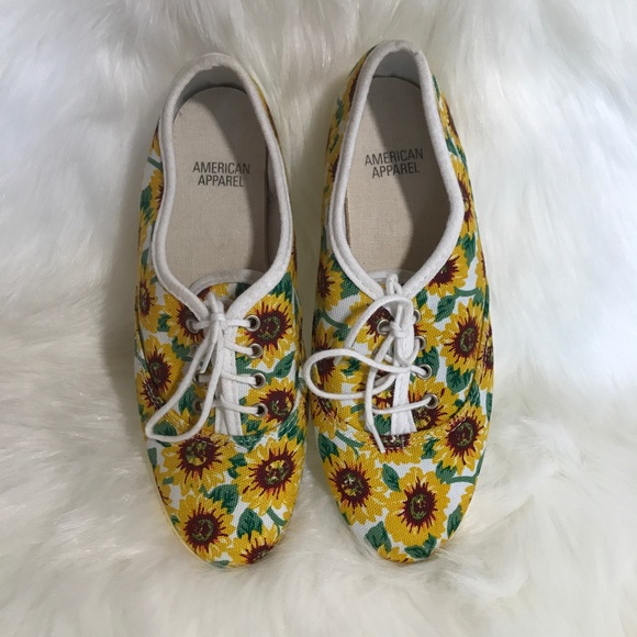 American Apparel Shoes - American Apparel Sunflower Sneakers Lace-Up Flats