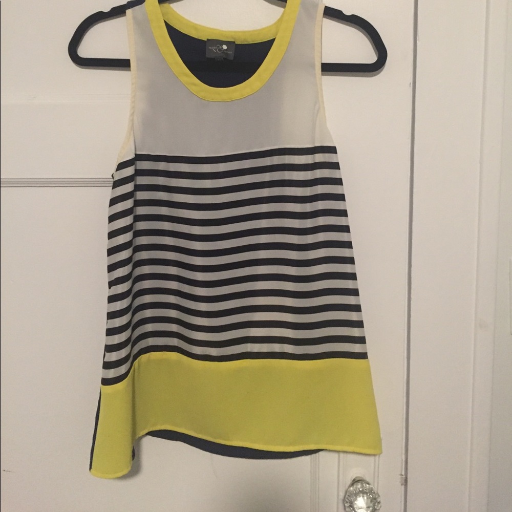 Striped sleeveless top