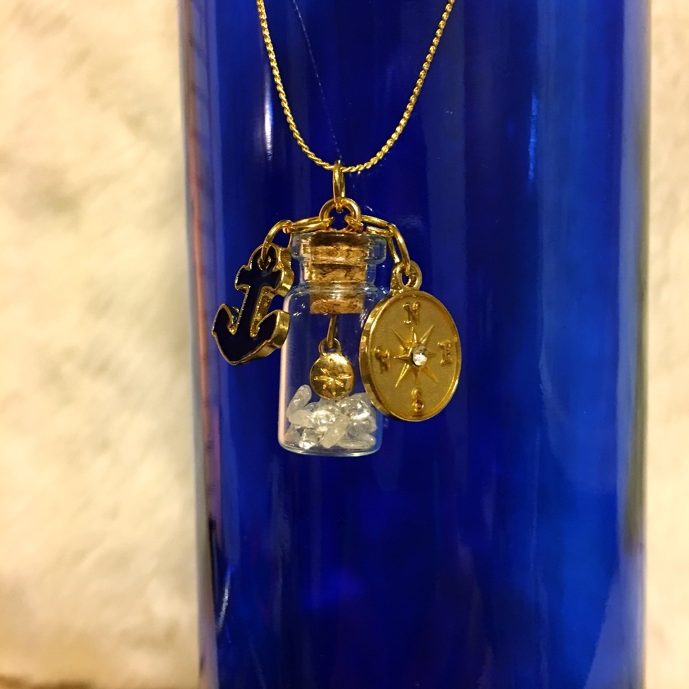 "Nautical North Star" Mini Bottle Necklace