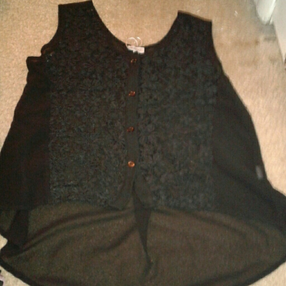 Lace See Through Top