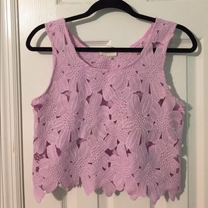 See through crop top 🌸🌸🌸🌸