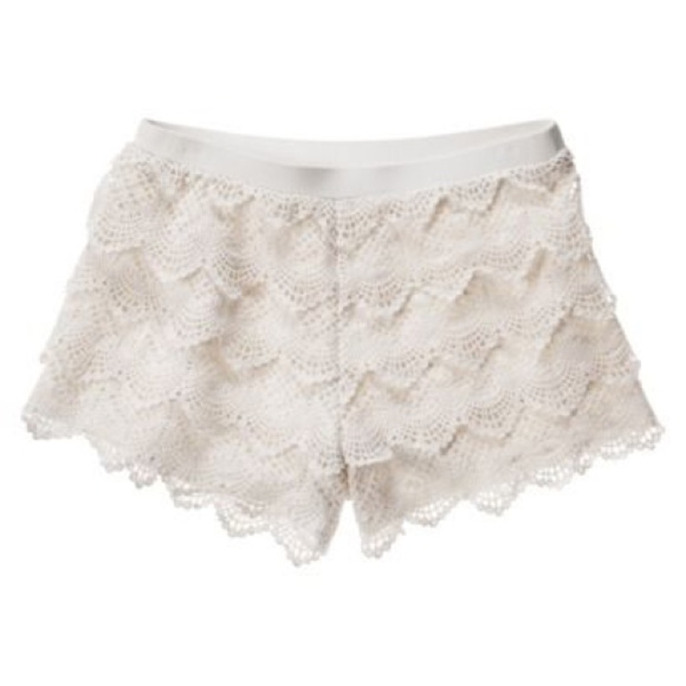Lace/crochet shorts