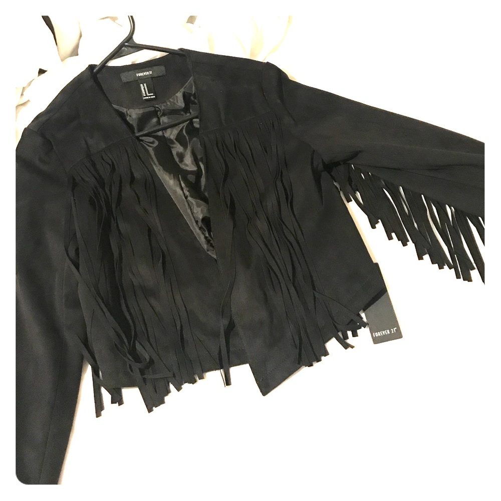 Black suede jacket
