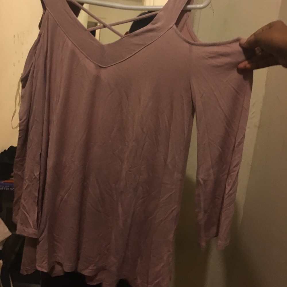 Crave fam medium shoulder less blouse
