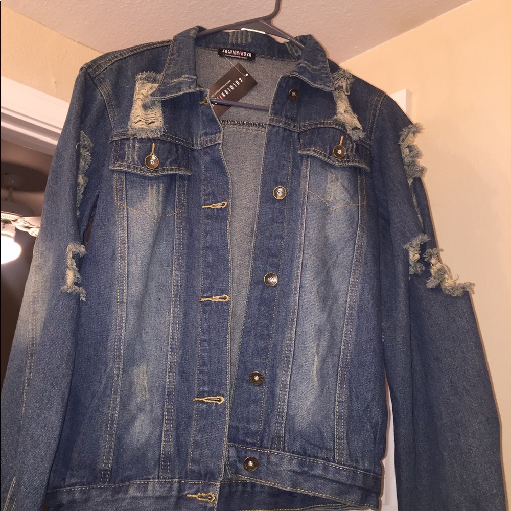 Brand new blue jean jacket