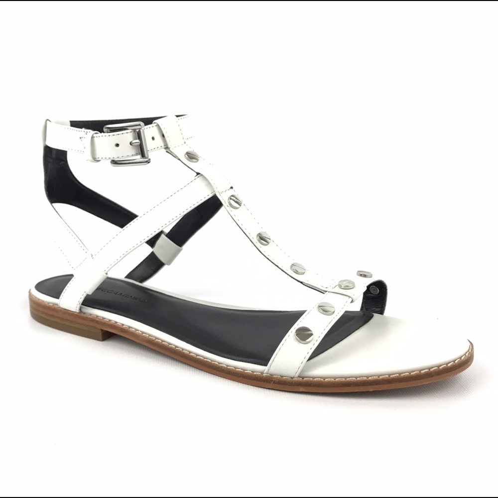 Rebecca Minkoff Sandals 10 White Gladiator Flat