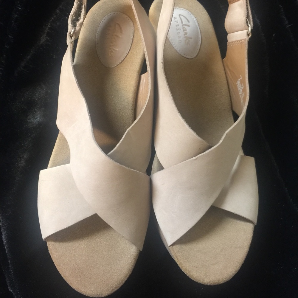 Clarks wedge sandals