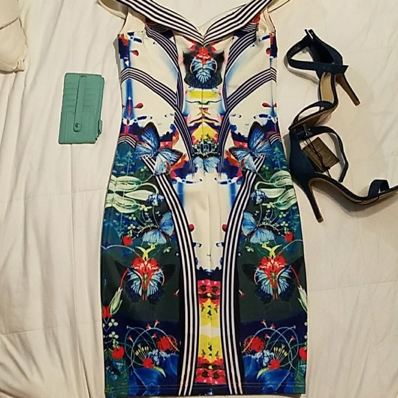 New!Beautiful Off shoulder midi nautical dress! - Picture 5 of 6