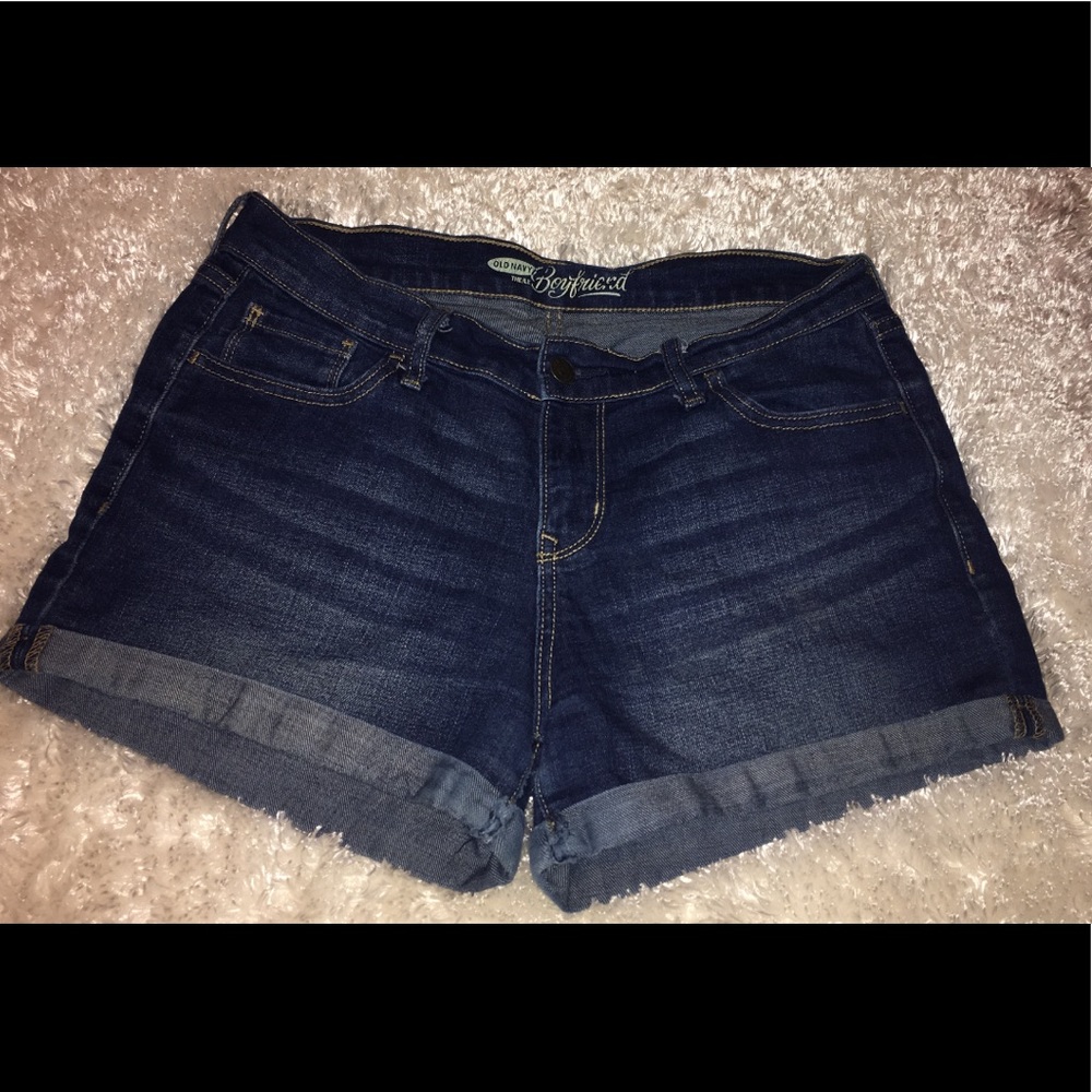 Old Navy Boyfriend Jean Shorts Sz 6 Reg