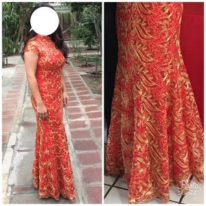 Chinese qipao sequin dress