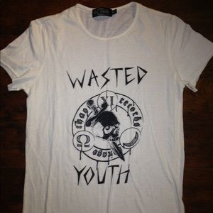 "Wasted Youth" graphic tee