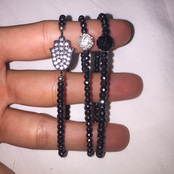 Jewelry - Set of 3 Hematite Bracelets