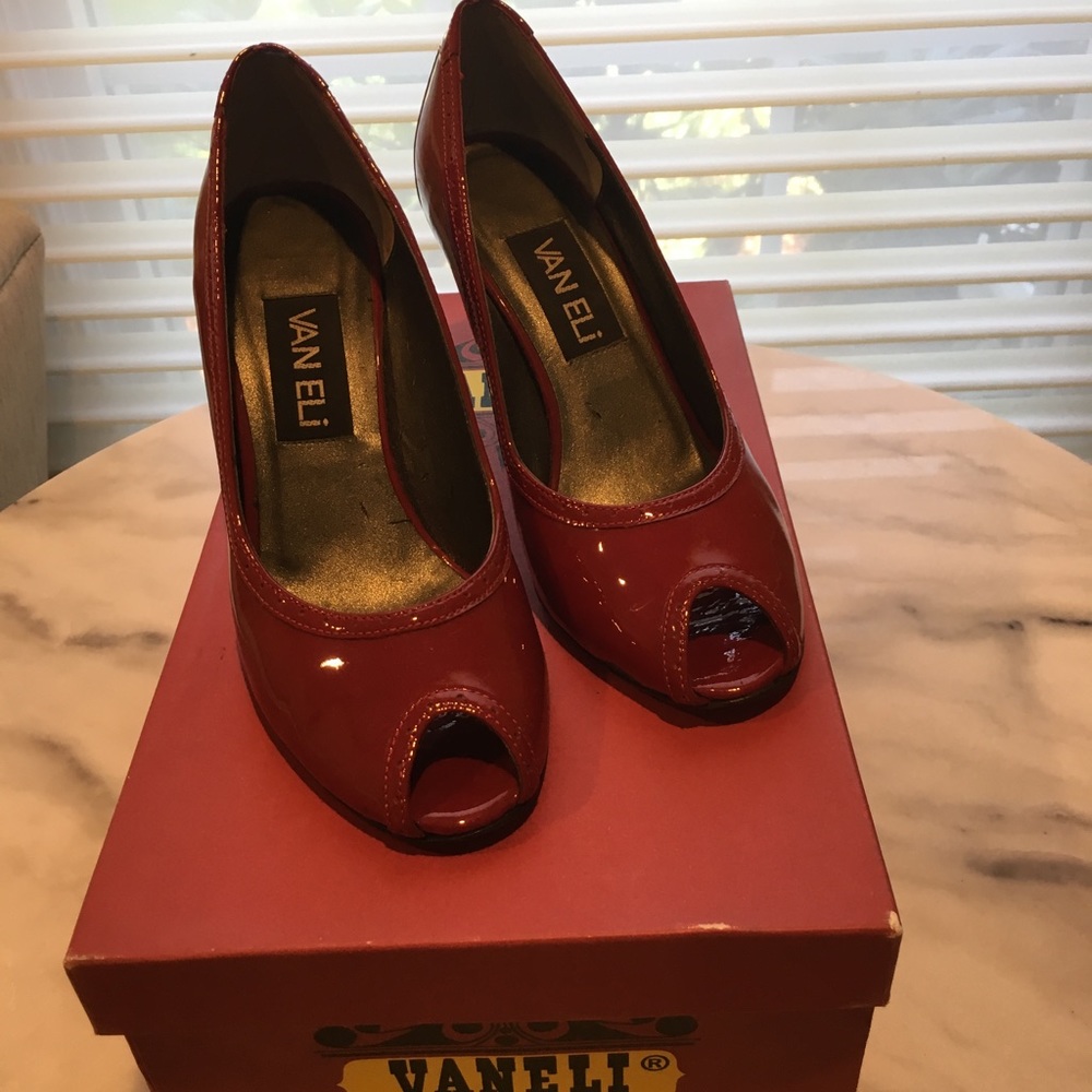 5.5 Red Vaneli Pump
