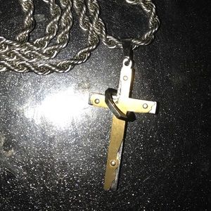 Cross and necklace