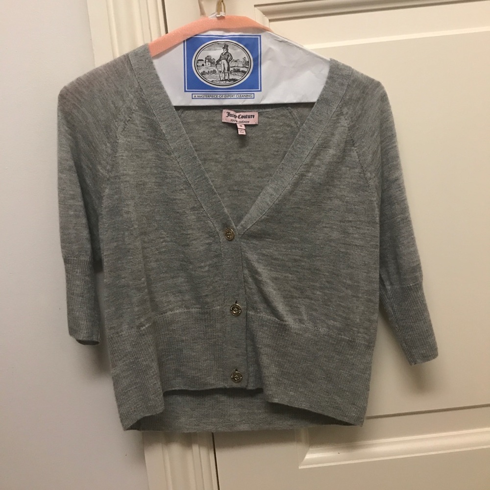 Juicy Couture Cropped cashmere cardigan
