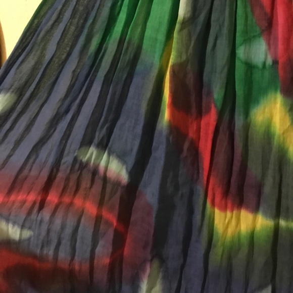 NWT Sheer Watercolor Dress - Picture 3 of 3