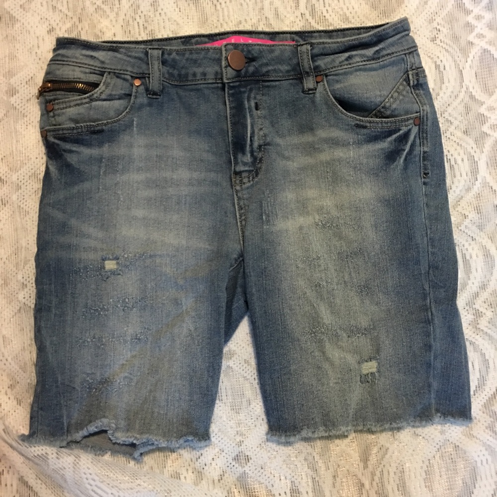 Tinseltown denim couture shorts size 7