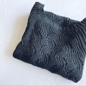 Oversized Grey Knit Sweater