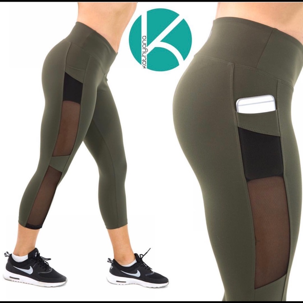 Army green Capri pants