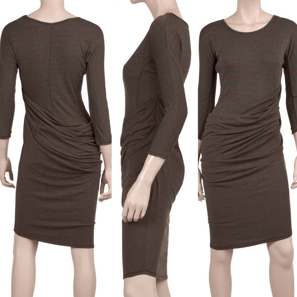 Just in time for F🍁LL Draped Dress - Picture 2 of 5
