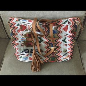 Southwestern Tote leather tassel