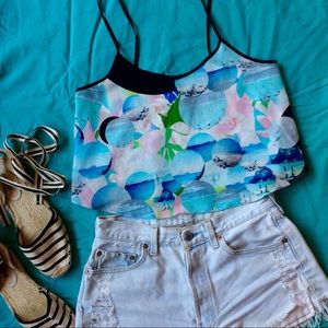 Topshop Beachy Crop Top