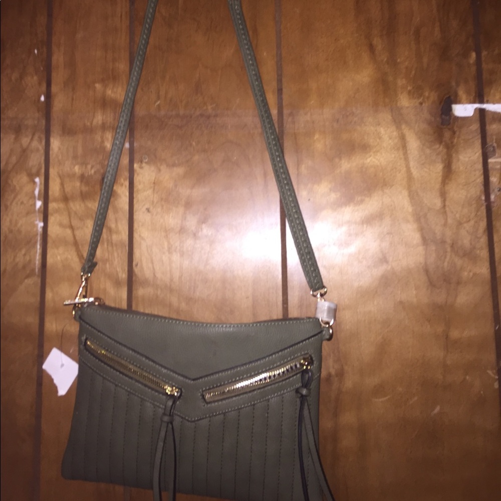 dark olive green purse