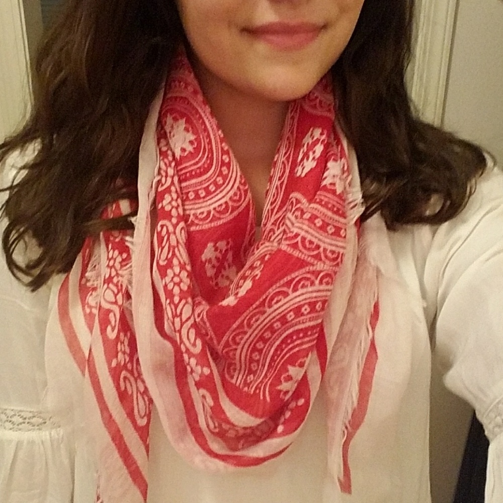 Beautiful square scarf!