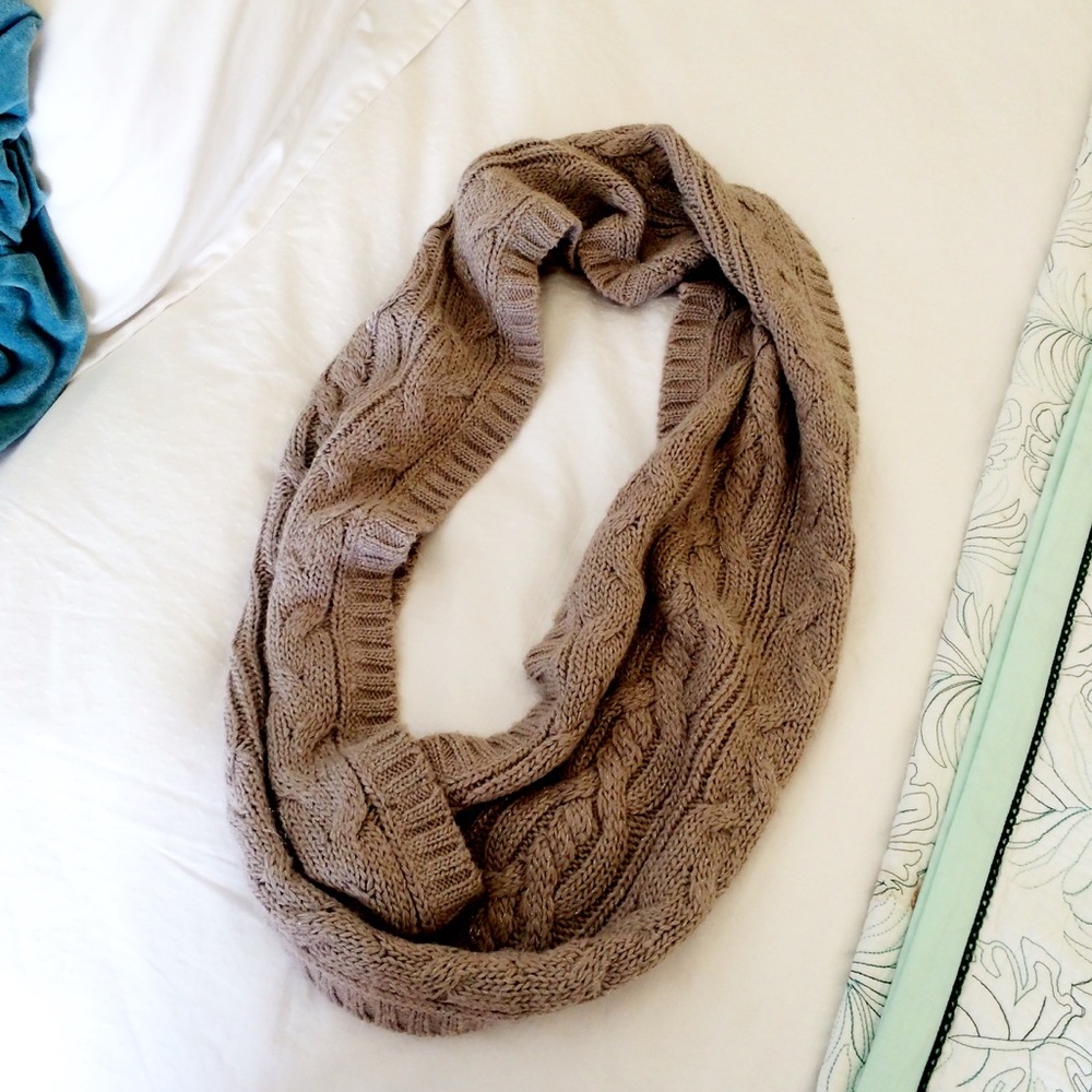 Cable Knit Infinity Scarf