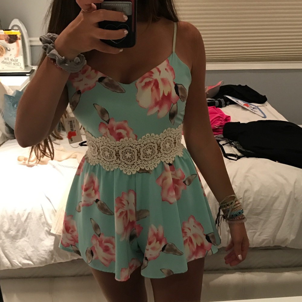 Cute floral romper