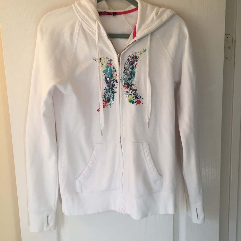 White Hurley hoodie  sweatshirt size medium