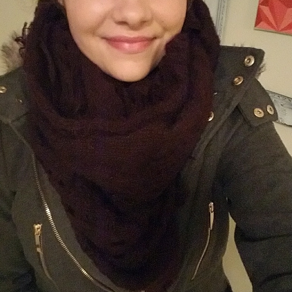 Chunky scarf!