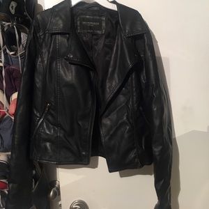 OBEY PROPAGANDA: BLACK LEATHER JACKET