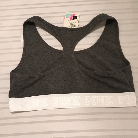 New Victoria's Secret Pink Racerback Sports Bra - Picture 2 of 6