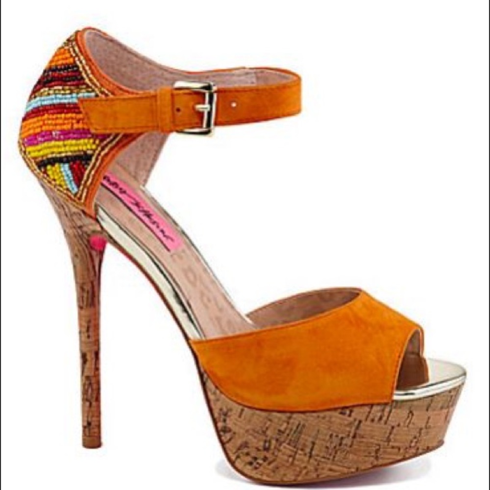 Betsey Johnson platform heel sandals