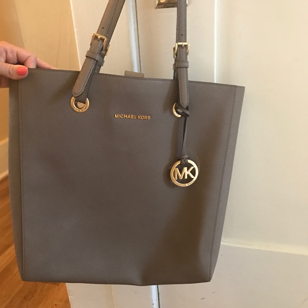Michael Kors large gray tote!