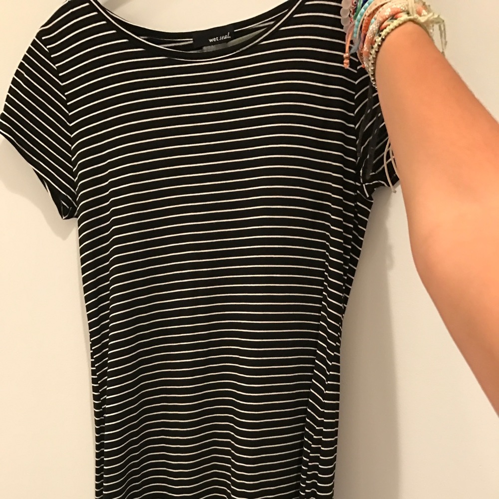 Striped t shirt dress