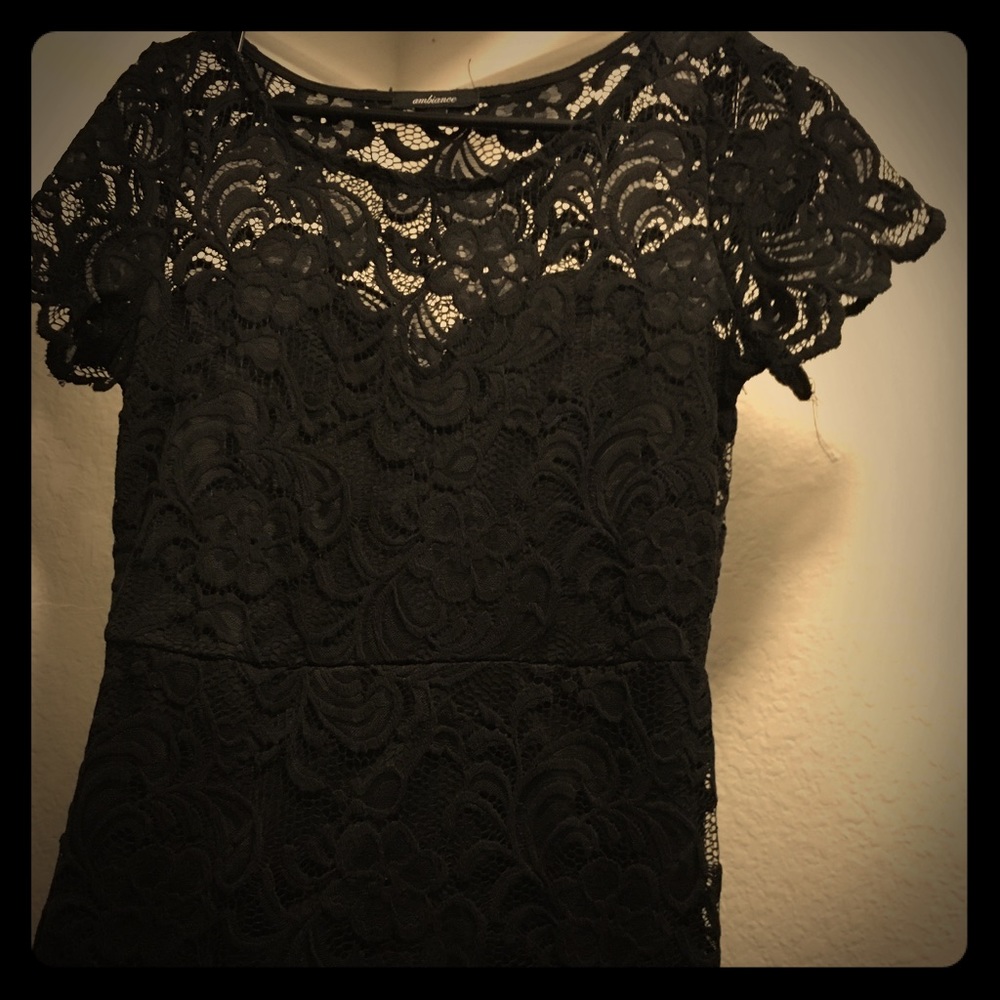 Black lace dress worn once