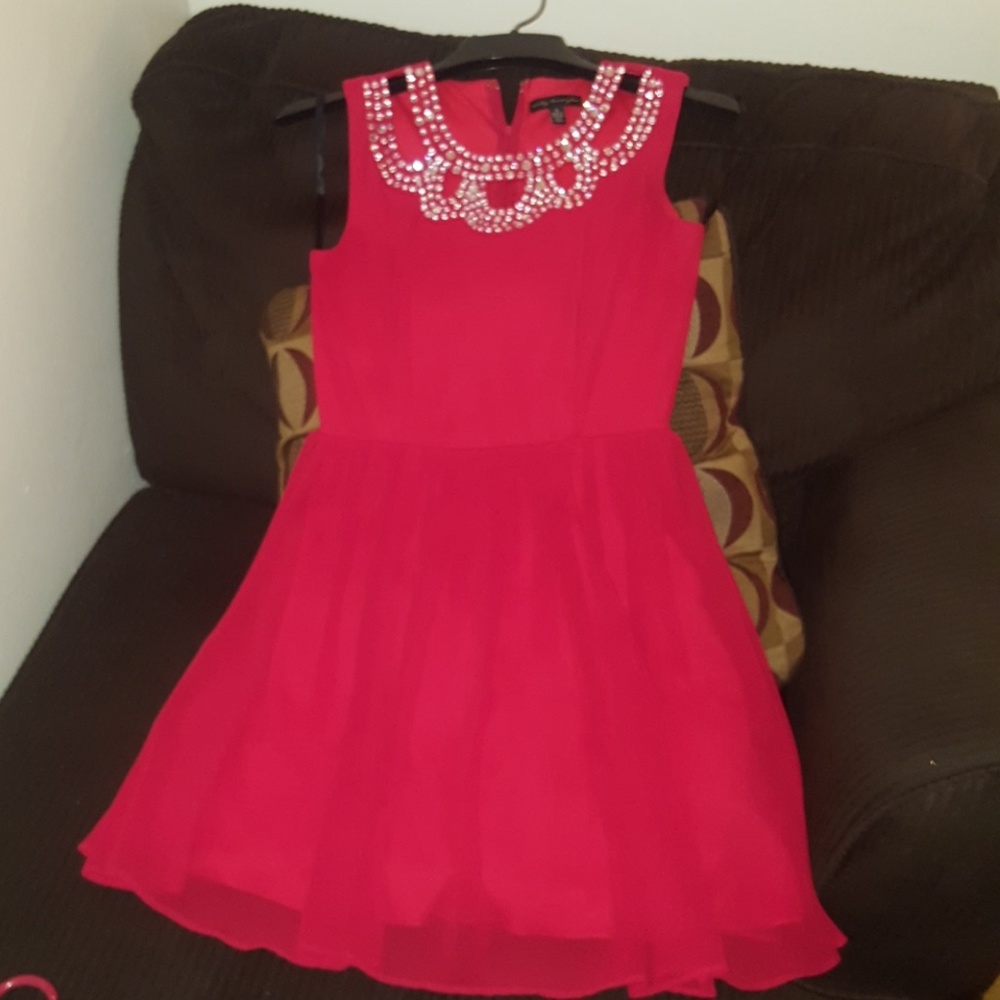 Red Dress worn once. Size 3. Brand City triangle.