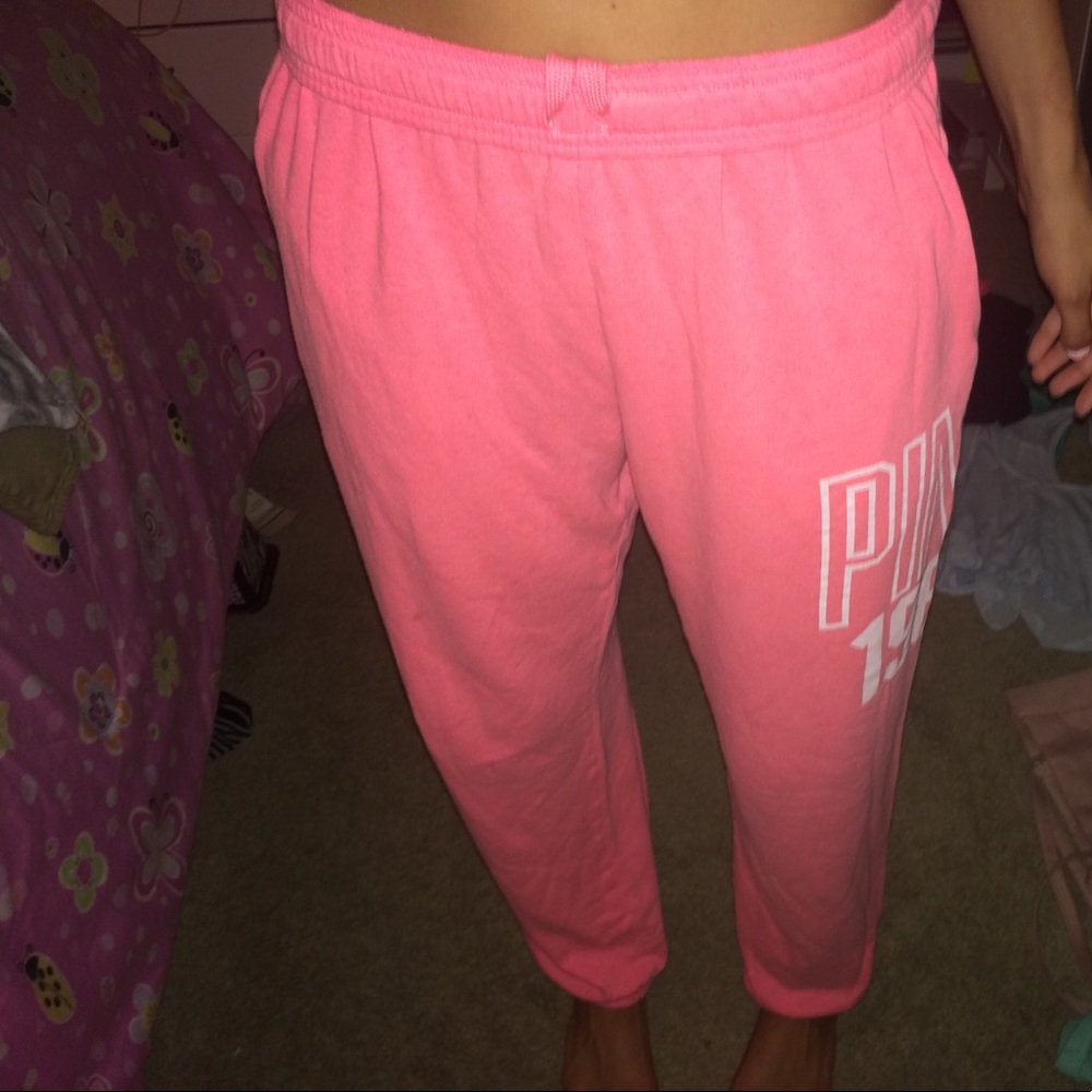 PINK sweatpants fair condition