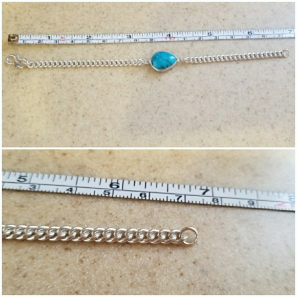 SOLD LOCAL Genuine Turquoise Solitaire Bracelet - Picture 3 of 3