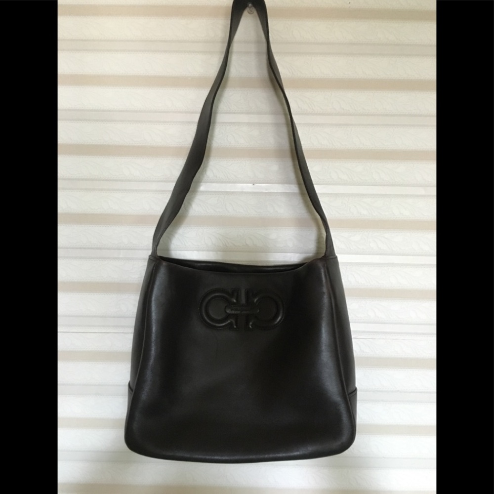 Salvatore Ferragamo Brown Leather Bag