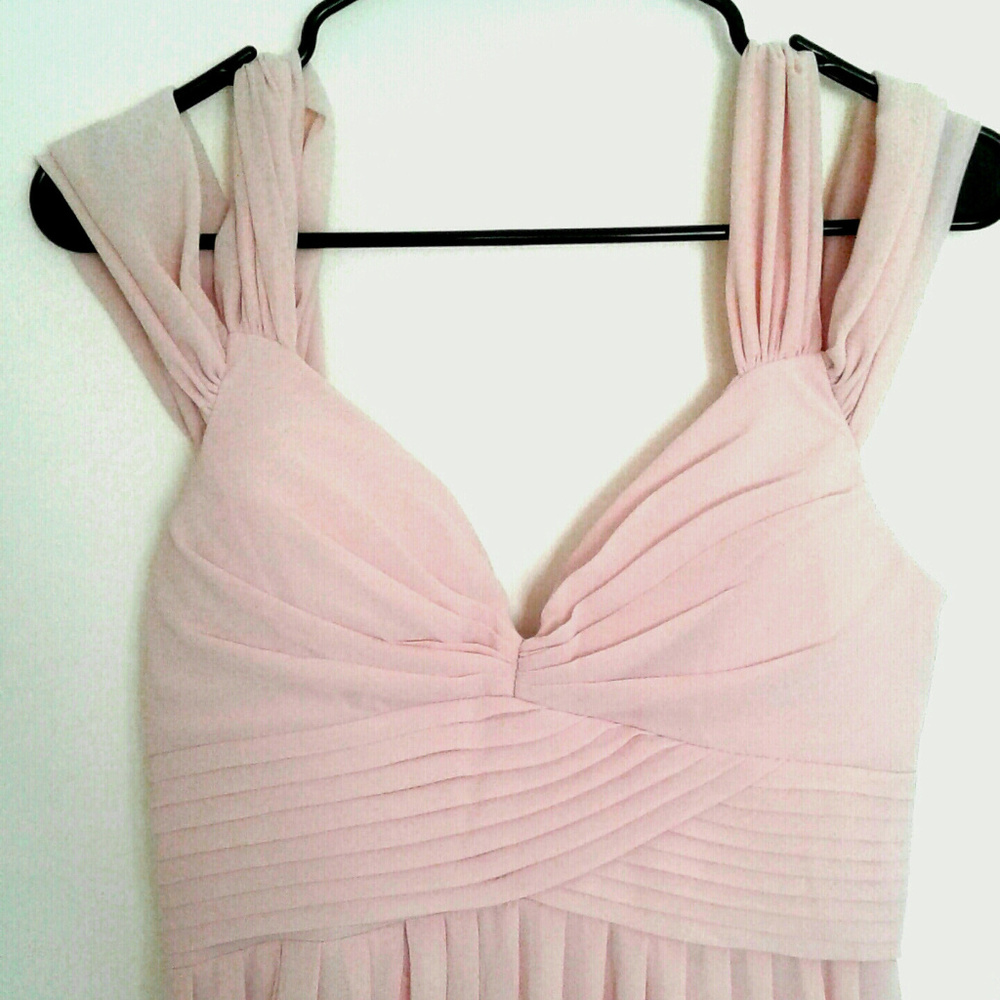 Blush Chiffon Lulu dress long medium